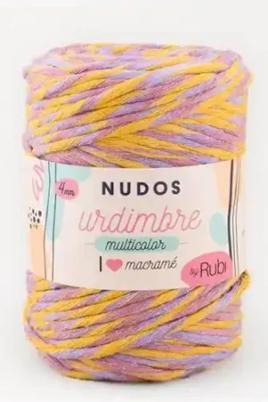 URDIMBRE 4 MM RUBI NUDOS MULTICOLOR COL. 003 Popular
