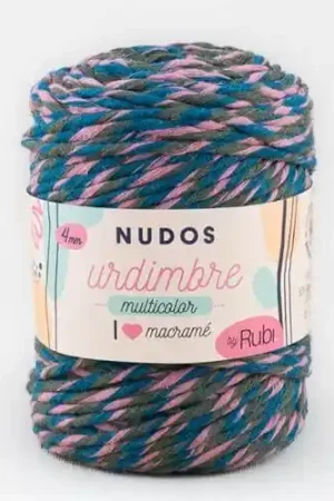 Premium URDIMBRE 4 MM RUBI NUDOS MULTICOLOR COL. 001