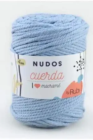 MACRAMÉ 4 MM RUBI NUDOS CUERDA COL. 011 Mejor Calidad