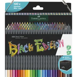 Estuche Soporte 100 lápices color Black Edition Faber Castell Ordenar Ahora Mismo
