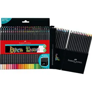 Estuche Soporte 50 lápices color Black Edition Faber Castell Nueva Colección