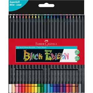 Precio Económico Caja 24 lápices color Black Edition Faber Castell