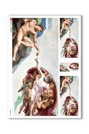 Últimas Unidades PAPEL ARROZ PAPERDESIGNS A3 LA CREACIÓN DE ADÁN MIGUEL ÁNGEL