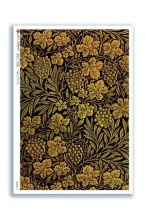 PAPEL ARROZ PAPERDESIGNS A4 HOJAS DE VID Y UVAS Oferta Limitada