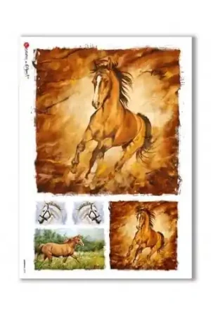 PAPEL ARROZ PAPERDESIGNS A4 CABALLO MARRÓN Descuento