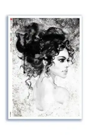 PAPEL ARROZ PAPERDESIGNS A4 MUJER B/N Precio Reducido