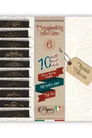 PAPEL SCRAP PAPERDESIGNS KIT 30x30 MANDALA COLLECTION Última Versión