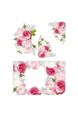 PAPEL ARROZ CADENCE Nº590 ESQUINAS ROSAS 30x41 Lujoso