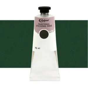 Tinta Cranfield para grabado tradicional Verde Medio, 75 ml. Popular