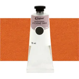 Descuento - Tinta Cranfield para grabado tradicional Naranja Tostada, 75 ml.