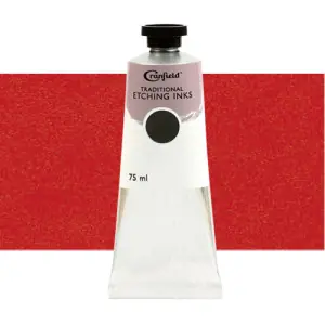 Stock Limitado Tinta Cranfield para grabado tradicional Rojo Permanente, 75 ml.