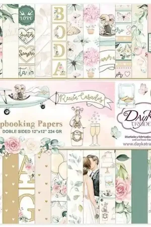 PAPEL SCRAP DAYKA KIT 30x30 SCP-3042 BODA RECIÉN CASADOS Comprar En Línea
