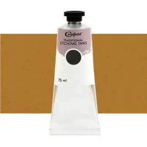 Venta Final Tinta Cranfield para grabado tradicional Amarillo Ocre, 75 ml.