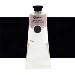 Tinta Cranfield para grabado tradicional Negro Aguatinta, 75 ml. Novedad