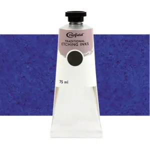 Garantía De Devolución De Dinero Tinta Cranfield para grabado tradicional Azul Oriente, 75 ml.