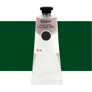 Tinta Cranfield para grabado tradicional Verde Claro, 75 ml. Auténtico