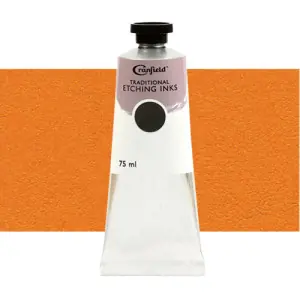 Marca Reconocida Tinta Cranfield para grabado tradicional Amarillo Albaricoque, 75 ml.