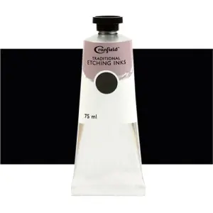 Tinta Cranfield para grabado tradicional Negro Humo, 75 ml. Nueva Colección