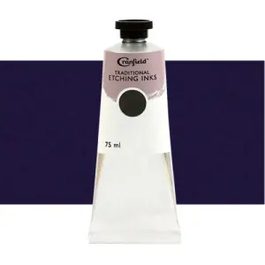 Novedad Tinta Cranfield para grabado tradicional Azul Oceano, 75 ml.