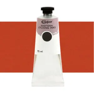 Disponible Ahora Tinta Cranfield para grabado tradicional Rojo Bermellón (Todo), 75 ml.