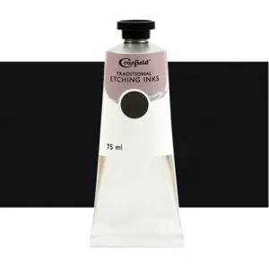 Mejor Calidad Tinta Cranfield para grabado tradicional Negro Suave, 75 ml.