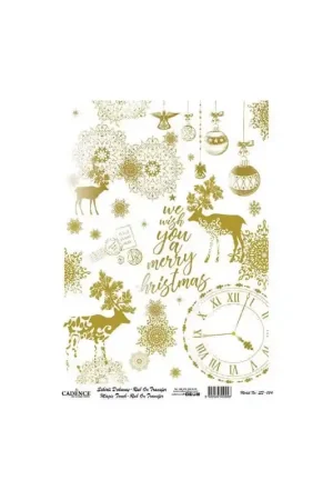 Rebajas TRANSFER MAGIC TOUCH ORO 30x42 CM Nº004