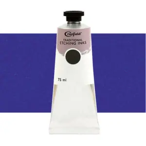 Marca Reconocida Tinta Cranfield para grabado tradicional Azul Cobalto Genuino, 75 ml.