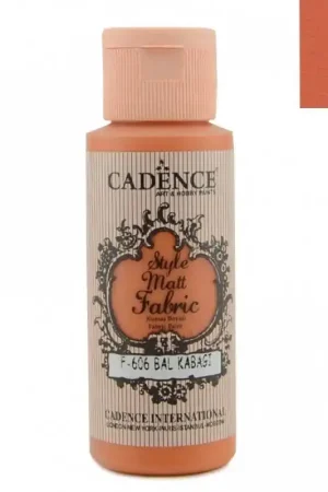 Certificado PINTURA TELA CADENCE STYLE MATT F606 CALABAZA 59 ML