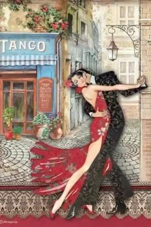 PAPEL ARROZ STAMPERIA A4 DESIRE TANGO Pedido Al Por Mayor