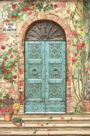 Disponible Ahora PAPEL ARROZ STAMPERIA A4 DESIRE CALLE DE FLAMENCO