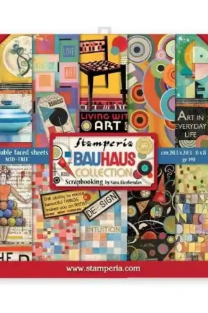 Más Vendido PAPEL SCRAP STAMPERIA BLOC 20x20 BAUHAUS