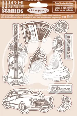 Precio De Oferta SELLO CAUCHO ALTA DEFINICIÓN STAMPERIA 14x18 DESIRE ELEMENTS