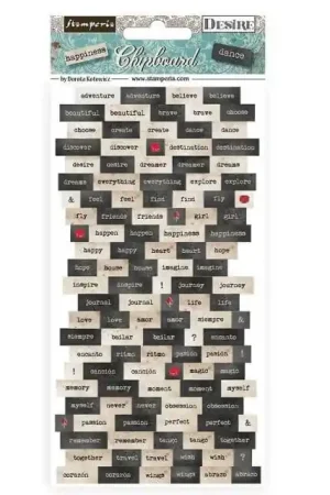 Envío Exprés CHIPBOARD STAMPERIA 15x30 DESIRE