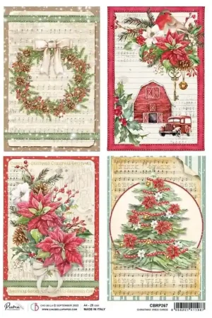 PAPEL ARROZ CIAO BELLA A4 CHRISTMAS VIBES CARDS Garantía De Devolución De Dinero