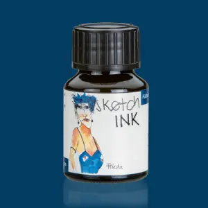Exclusivo Sketch Ink Tinta Pigmentada Rohrer and Klingner Frieda (Azul Mar) 50 ml