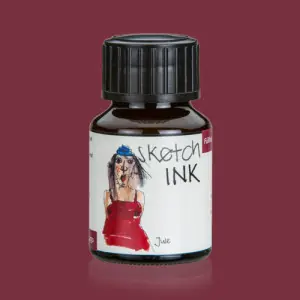 Sketch Ink Tinta Pigmentada Rohrer and Klingner Jule (Rojo Oscuro) 50 ml Nueva Colección