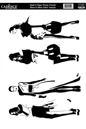 Venta Final TRANSFER TELA CADENCE 21x30 W&B WOMEN