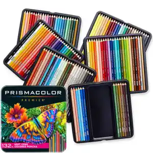 Precio Bajo Prismacolor Premier caja metal 132 lápices de colores
