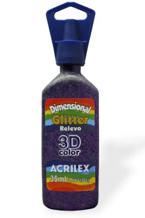 Promoción Exclusiva DIMENSIONAL ACRILEX GLITTER Nº207 VIOLETA 35 ML