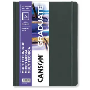Bloc Canson Graduate Mix Media, 36h., 200 gr., 21,6x27,9 cm Novedad