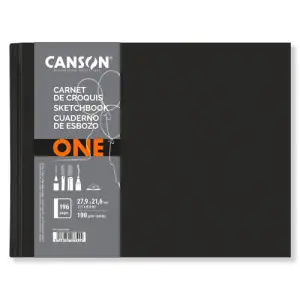 Nueva Colección Bloc Canson ONE cuaderno de esbozo (Tapa Dura), 196h., 100 gr., 29,7x21,6 cm