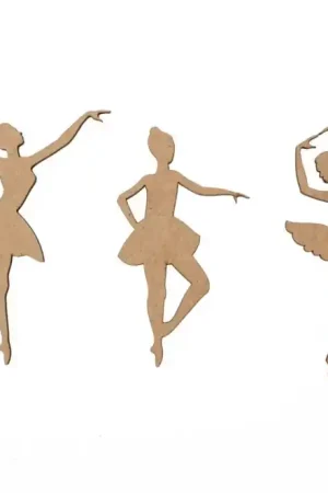 Venta Final SILUETA MADERA BAILARINA 10,5x0,3 CM