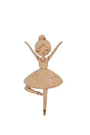 SILUETA MADERA BAILARINA 6x0,3 CM Oferta Especial