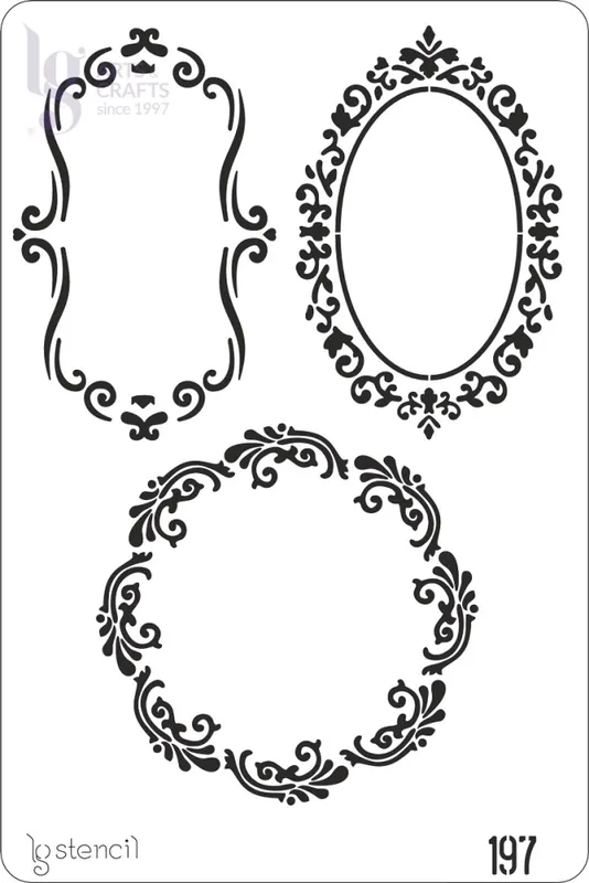 STENCIL LG 20x30 CM Nº197 PASSE PARTOUTS Pedido Al Por Mayor