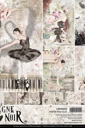 Ocasión Especial PAPEL SCRAP CIAO BELLA KIT 30x30 CYGNE NOIR