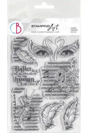 SELLO SILICONA CIAO BELLA BLACK SWAN SET 15x20 CM Tendencia