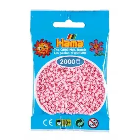 HAMA MINI ROSADO PASTEL 2000 PIEZAS Nº95 Precio Económico