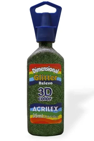 Profesional DIMENSIONAL ACRILEX GLITTER Nº206 VERDE 35 ML