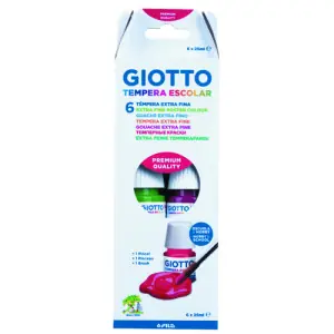 Oferta Giotto Tempera 6 botes 25ml + Pincel