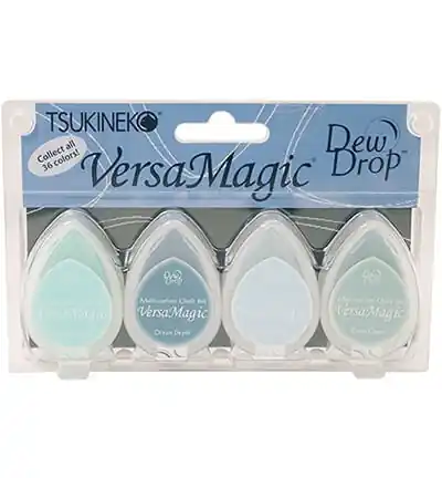 Directo De Fábrica TAMPÓN TINTA GOTA VERSAMAGIC, SET 4 SEASHORE